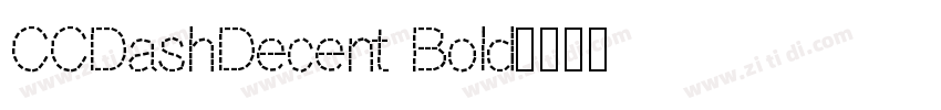 CCDashDecent Bold字体转换
